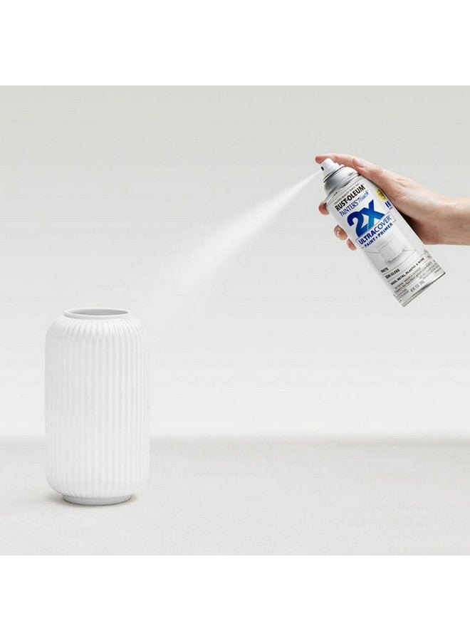 رست أوليوم بخاخ طلاء وبرايمر 2X بتغطية فائقة لون أبيض شبه لامع سعة 12 أونصة 334098 - Image 3